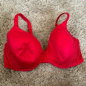 Body By Victoria red lace bra